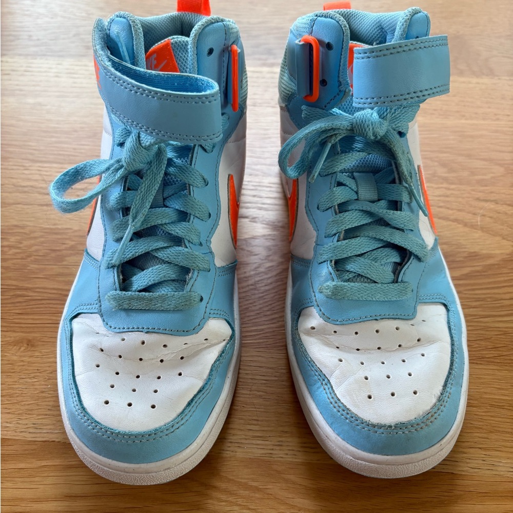 Nike Kids Sneakers - Light Blue and Orange
